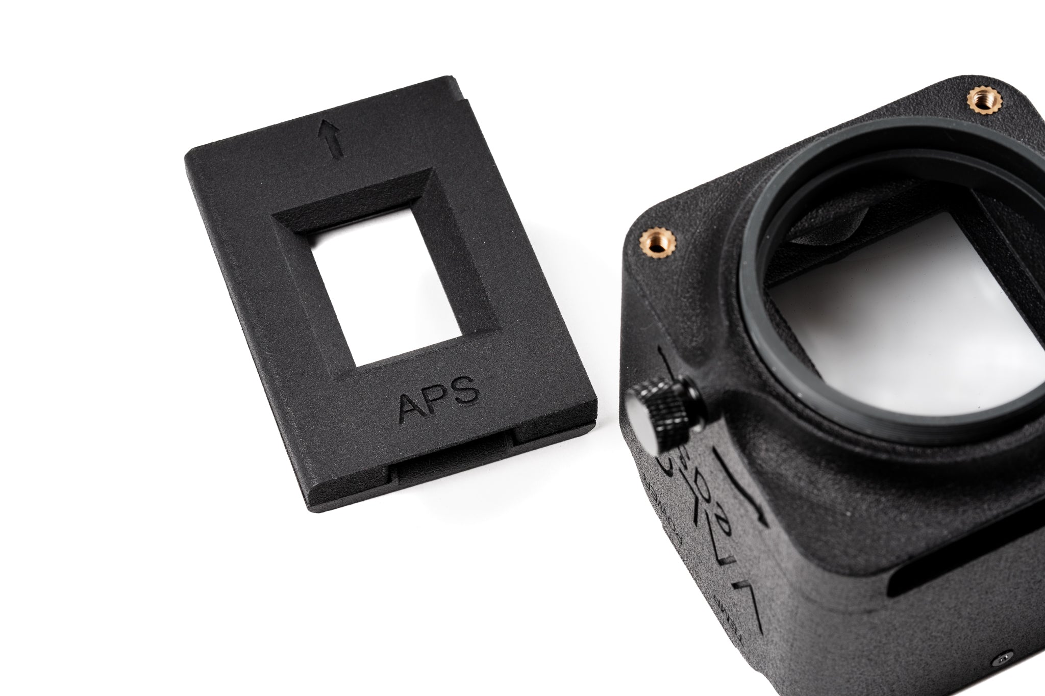 easy35 APS holder with a body on a white background.