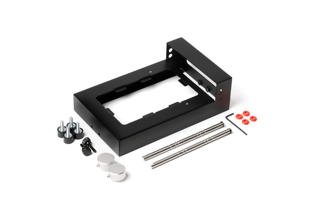 VALOI Advancer v2 with screws and other accessories on a white background.