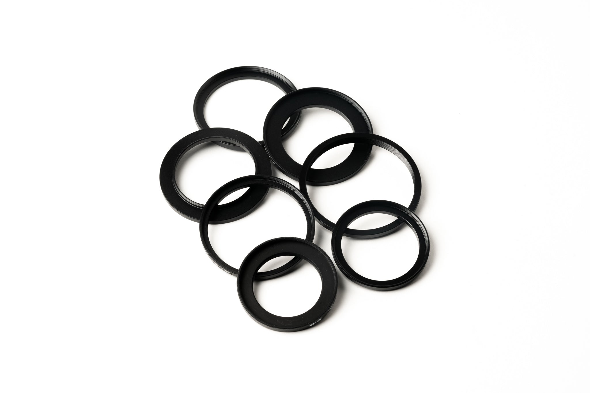 Valoi easy35 filter thread adapters on a white background.