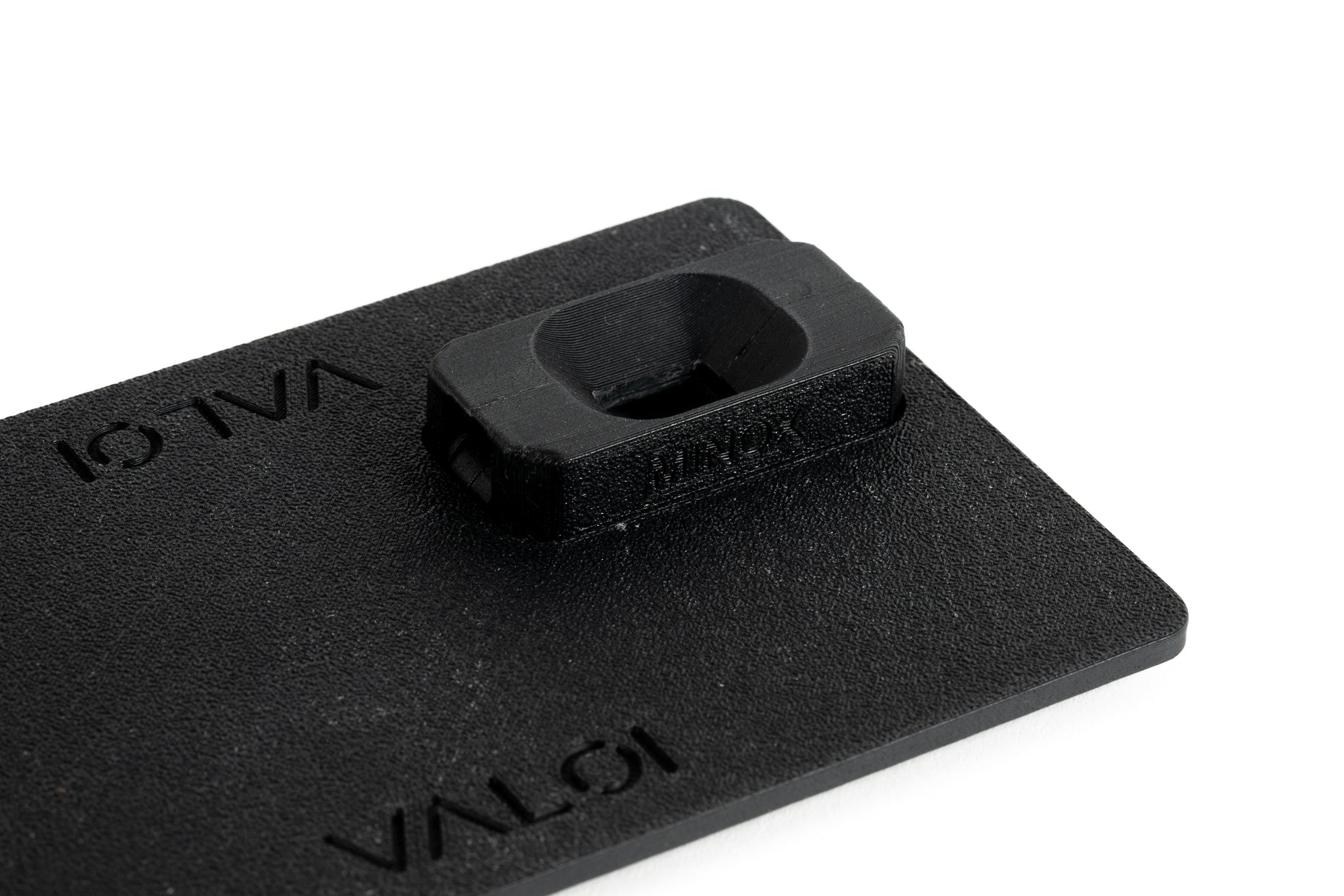 Valoi Custom Series: Minox Holder close-up on a white background.