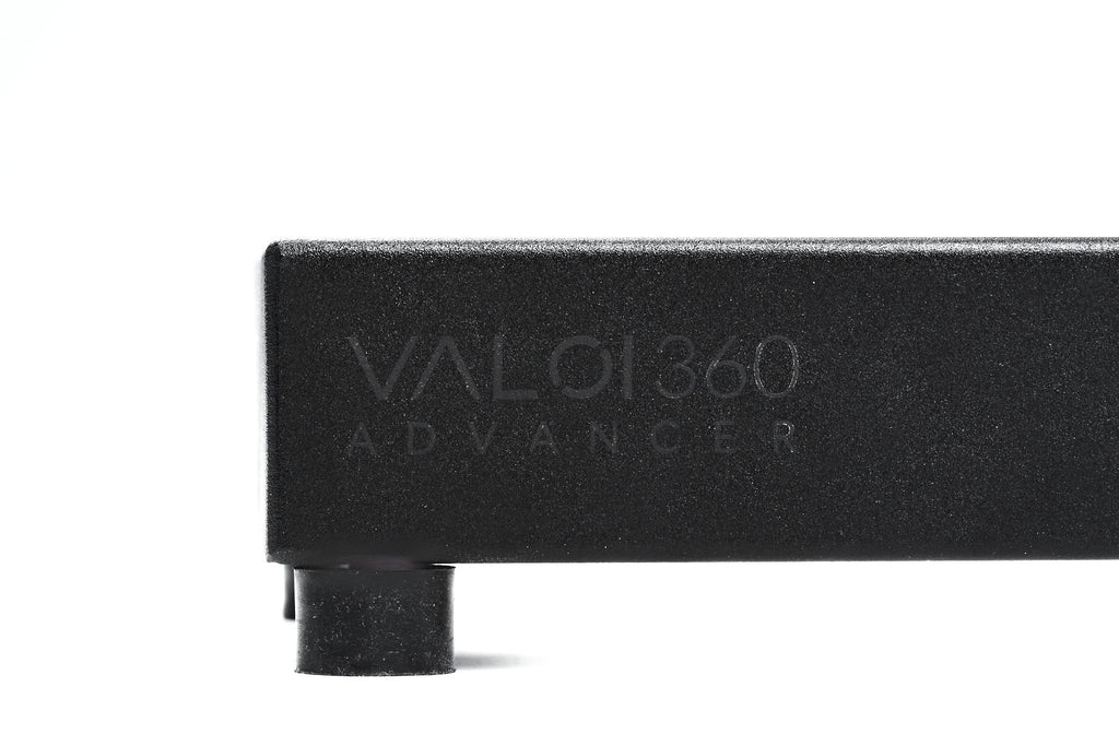 VALOI Advancer Scanning Kit text close-up on a white background. 